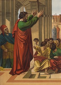 Paul Preaching in Athens by after Raphael